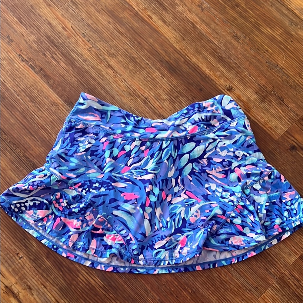 Vibrant Blue and Pink Women's Skirt